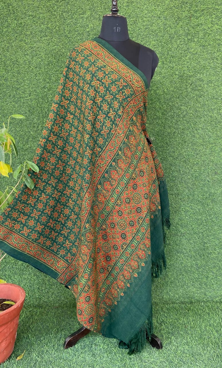 ajrakh print shawl