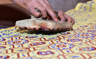 The Art of Ajrakh Hand Block Printing: A Timeless Tradition