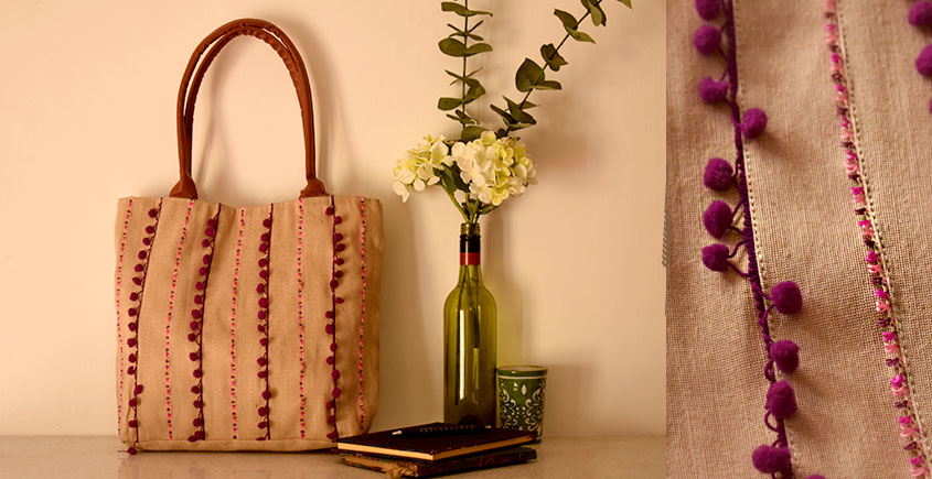 Ajrakh Printed cotton Shopping Bag