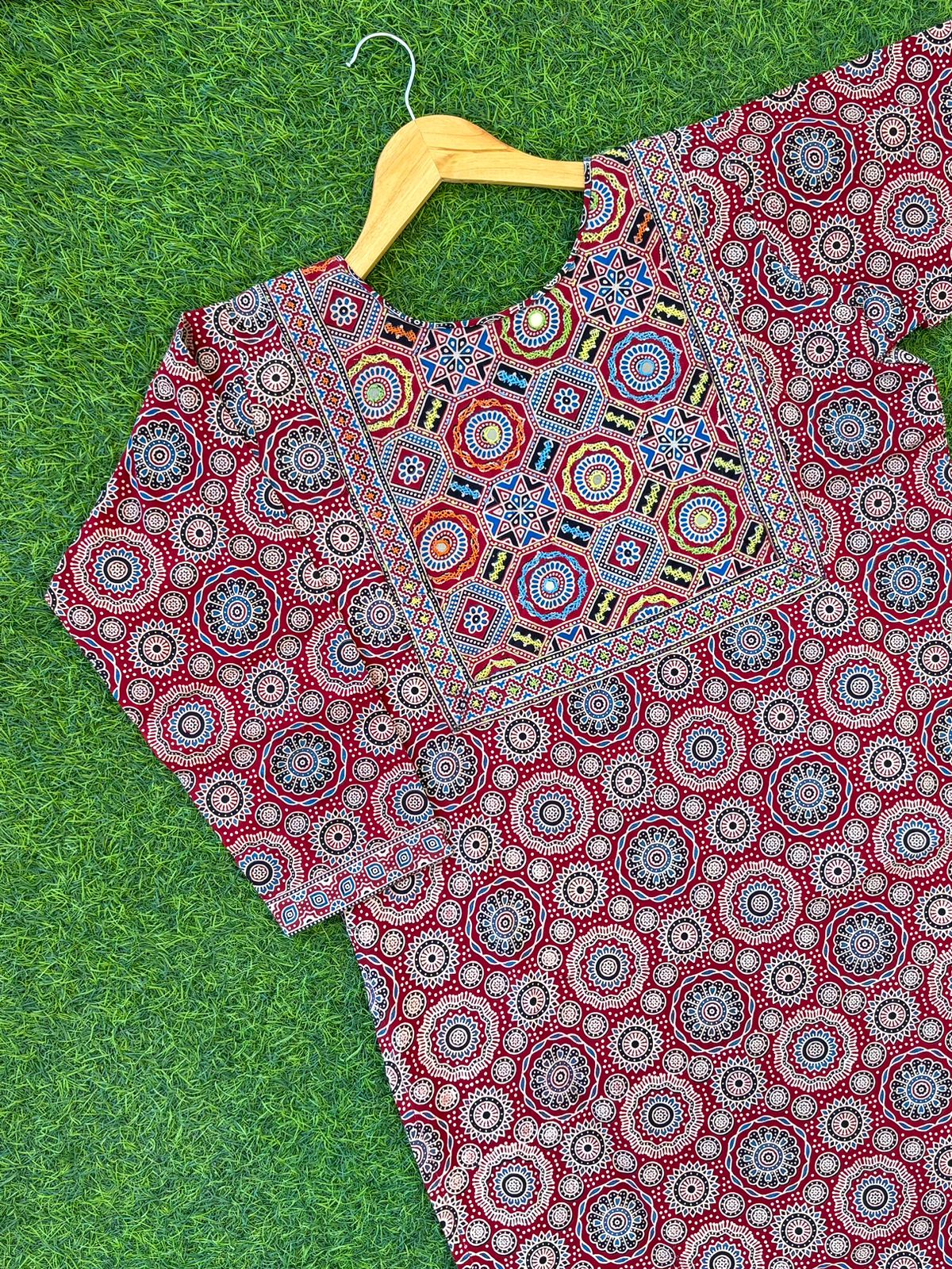 Ajrakh Print Casual Kurti