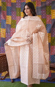 Rajasthani Unstitched Aplique Suits