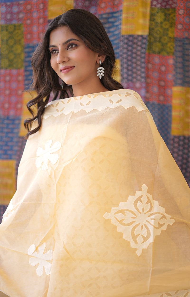 Rajasthani Unstitched Aplique Suits