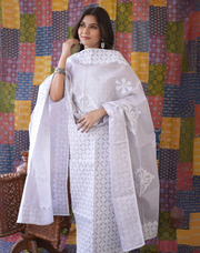 Rajasthani Unstitched Applique Suit