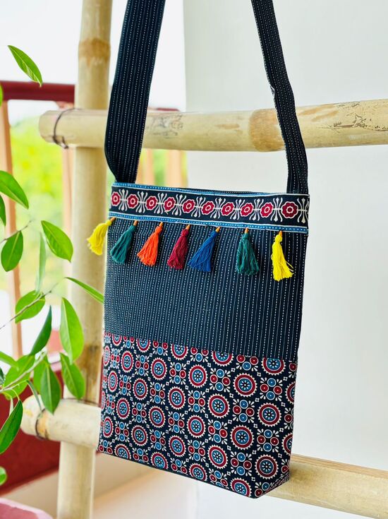 Ajrakh Cotton Shoulder Bag