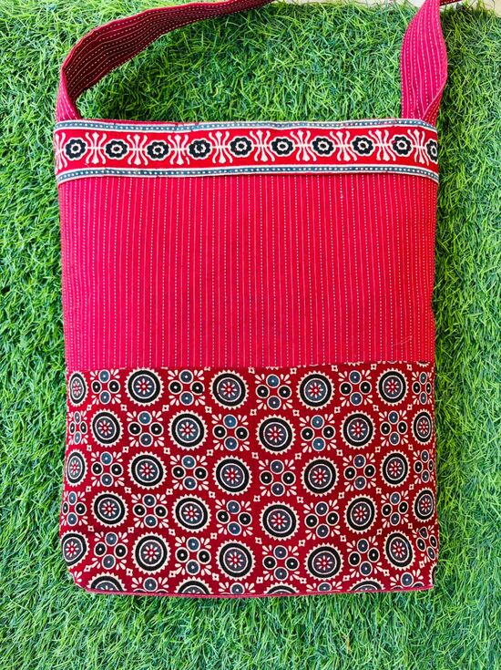 Ajrakh Cotton Shoulder Bag