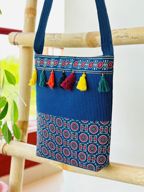 Ajrakh Cotton Shoulder Bag