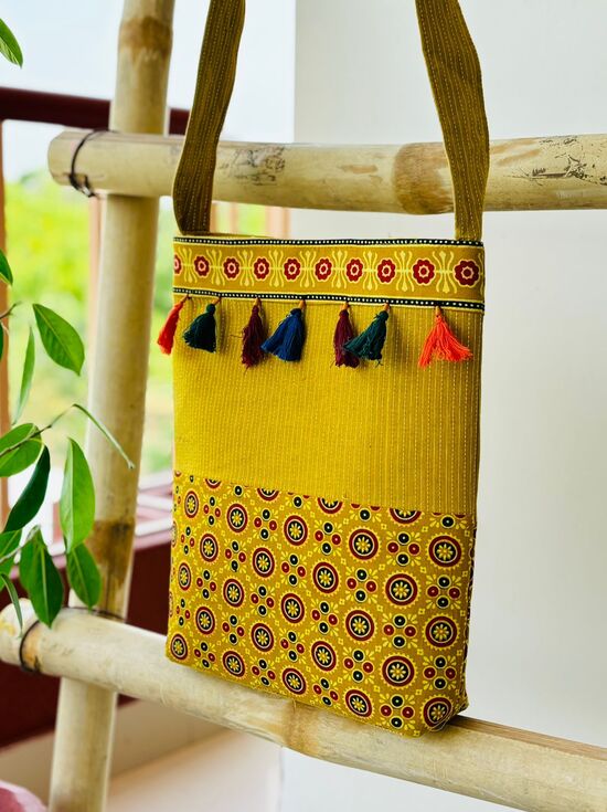 Ajrakh Cotton Shoulder Bag