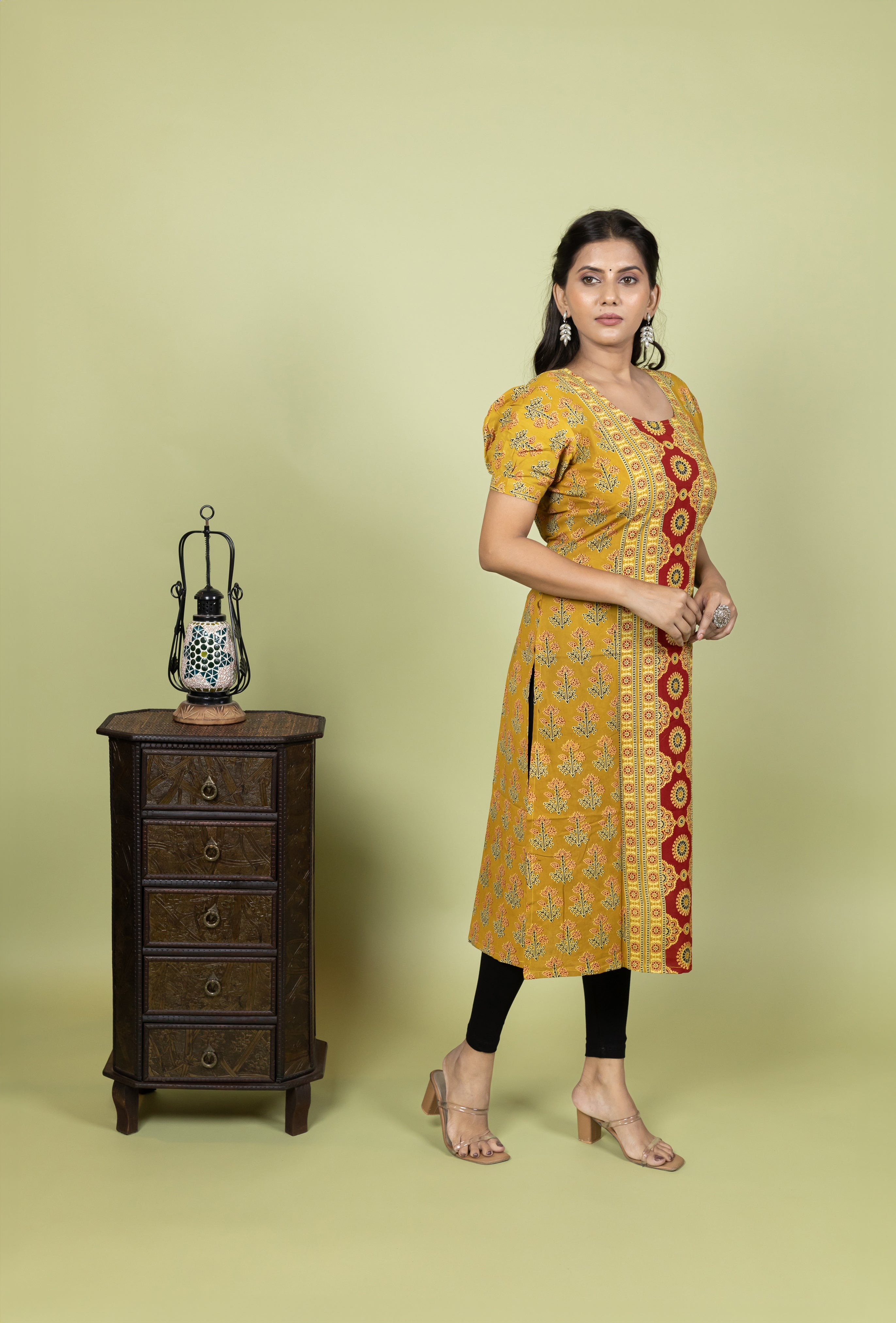 Ajrakh Printed Cotton Kurti