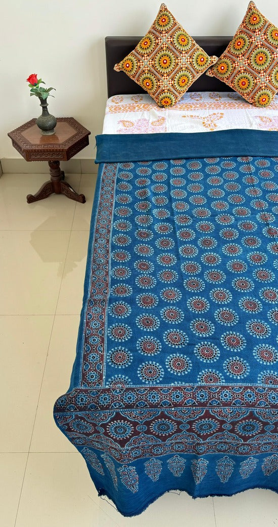 Ajrakh Block Printed Single Bed Cotton Comforter