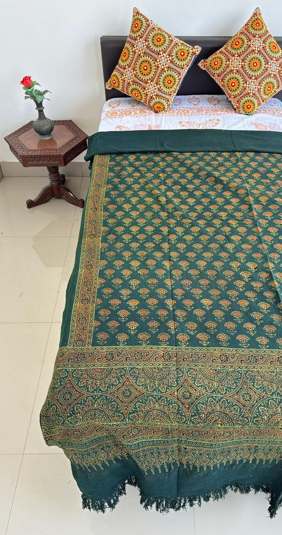 Ajrakh Block Printed Single Bed Cotton Comforter