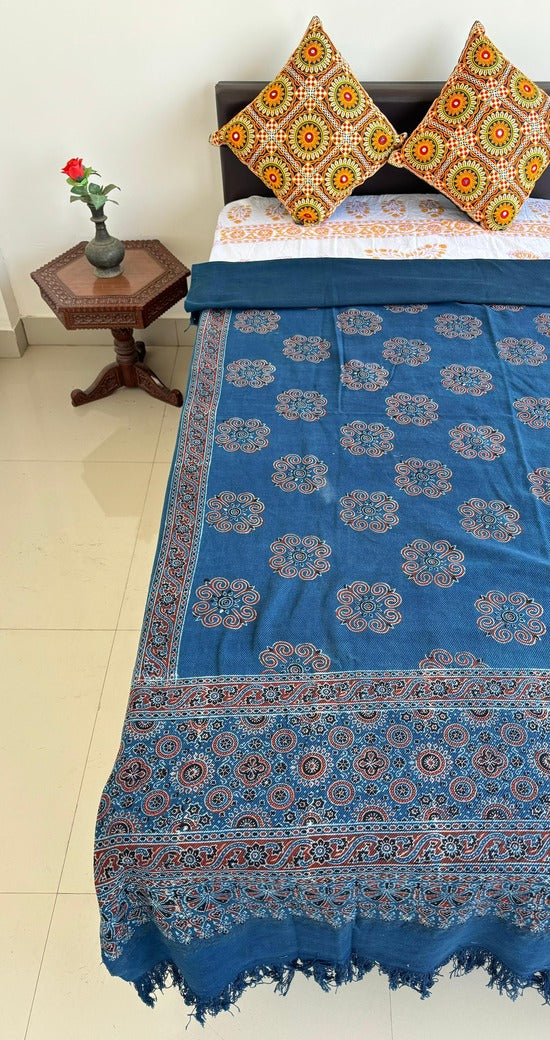 Ajrakh Block Printed Single Bed Cotton Comforter