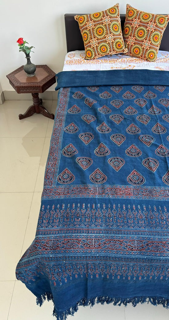 Ajrakh Block Printed Single Bed Cotton Comforter