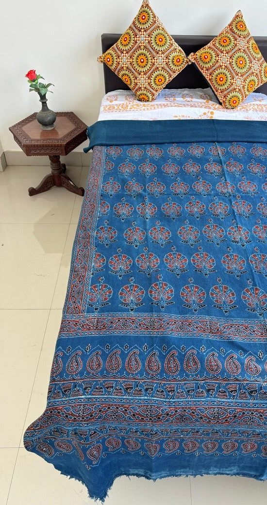 Ajrakh Block Printed Single Bed Cotton Comforter