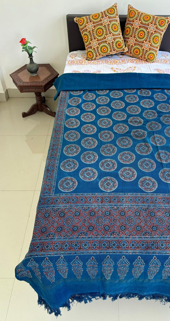 Ajrakh Block Printed Single Bed Cotton Comforter