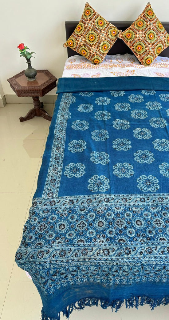 Ajrakh Block Printed Single Bed Cotton Comforter