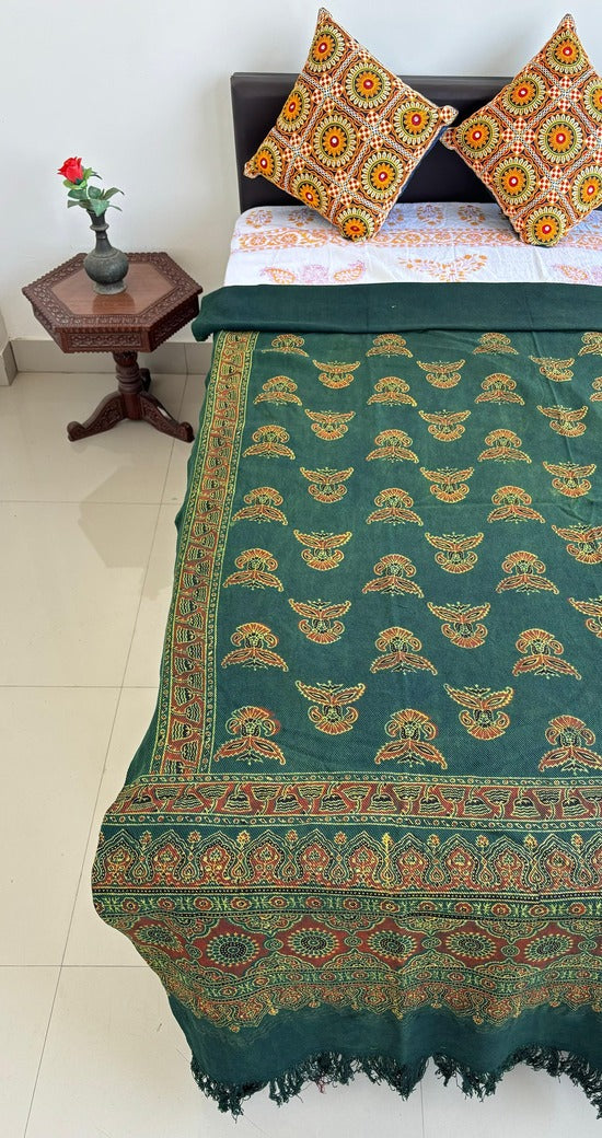 Ajrakh Block Printed Single Bed Cotton Comforter