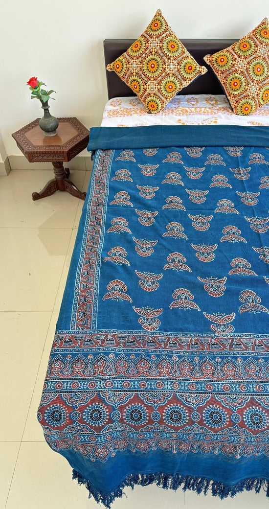 Ajrakh Block Printed Single Bed Cotton Comforter