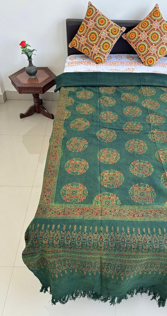 Ajrakh Block Printed Single Bed Cotton Comforter