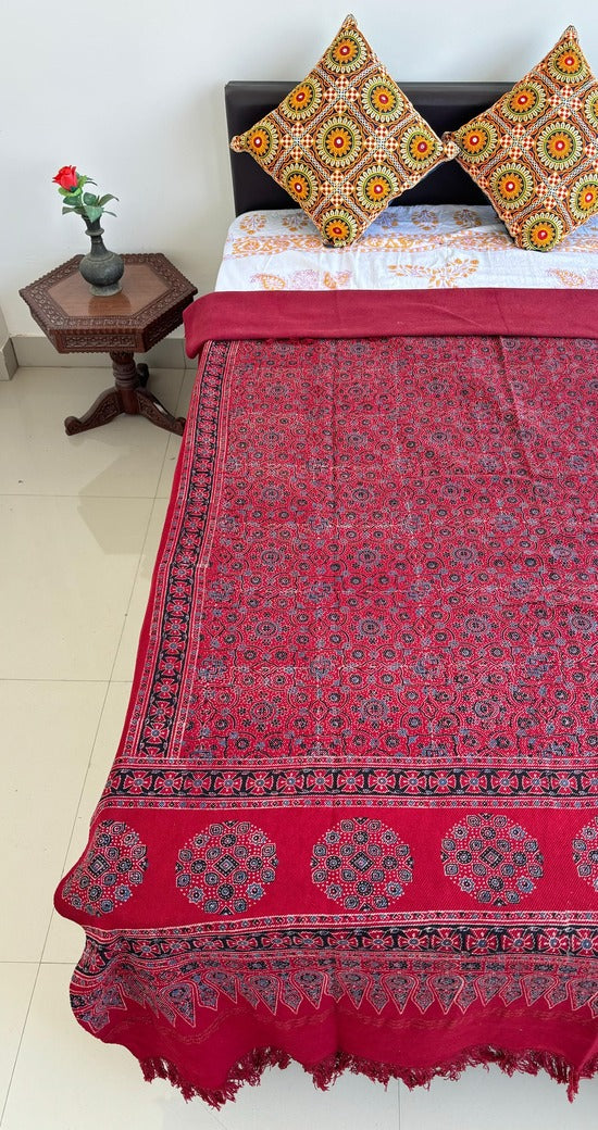 Ajrakh Block Printed Single Bed Cotton Comforter