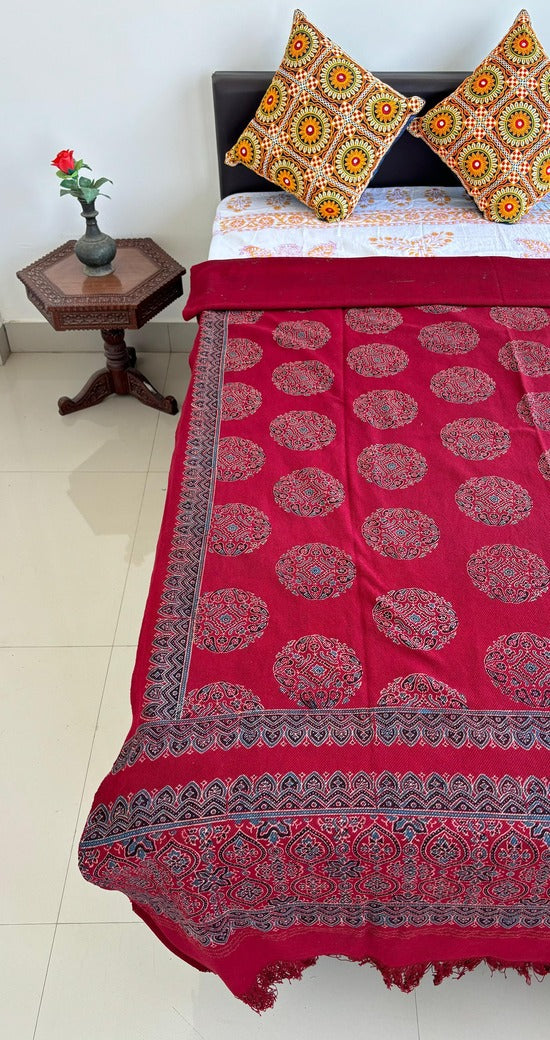Ajrakh Block Printed Single Bed Cotton Comforter