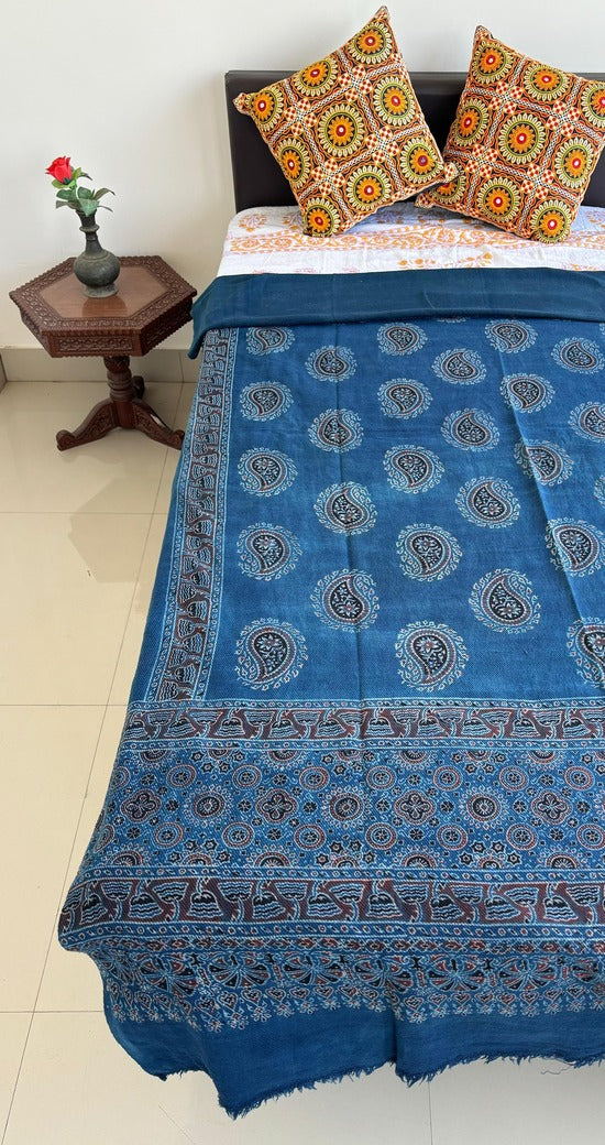 Ajrakh Block Printed Single Bed Cotton Comforter
