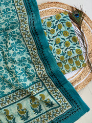 Vanaspati Ajrakh Suit with Dupatta