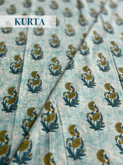 Vanaspati Ajrakh Suit with Dupatta