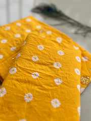 Bandhani Mirror Work  Suit with Dupatta