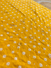 Bandhani Mirror Work  Suit with Dupatta