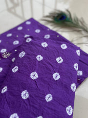 Bandhani Mirror Work Suit with Dupatta