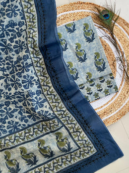Vanaspati Ajrakh Suit with Dupatta