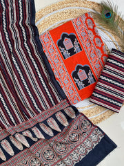 Ajrakh Salwar Suit