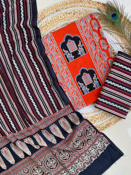 Ajrakh Salwar Suit