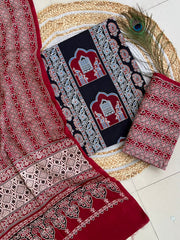 Ajrakh Salwar Suit