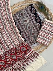 Ajrakh Salwar Suit