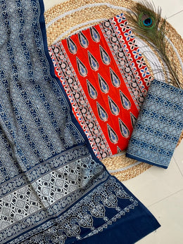 Ajrakh Salwar Suit