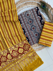 Ajrakh Salwar Suit