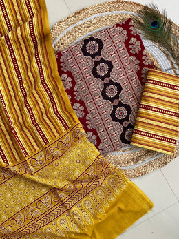 Ajrakh Salwar Suit