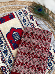 Ajrakh Salwar Suit