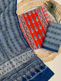 Ajrakh Salwar Suit