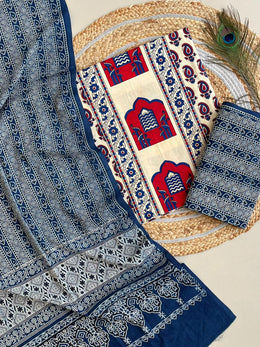Ajrakh Salwar Suit