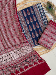 Ajrakh Salwar Suit