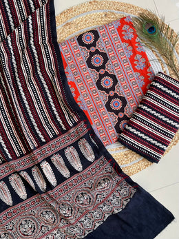Ajrakh Salwar Suit