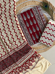 Ajrakh Salwar Suit