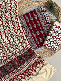 Ajrakh Salwar Suit