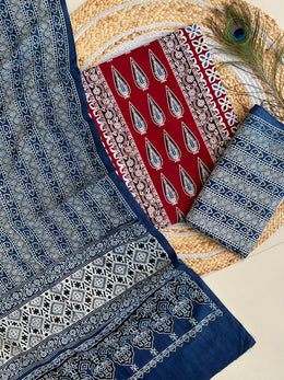 Ajrakh Salwar Suit