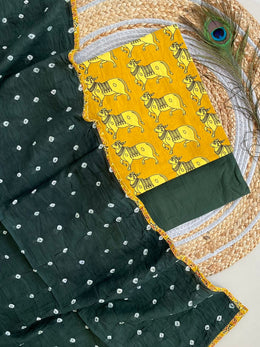 Bandhani Suit with Dupatta