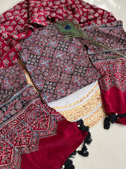 Modal Silk Top with Dupatta