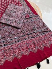 Modal Silk Top with Dupatta