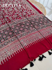 Modal Silk Top with Dupatta